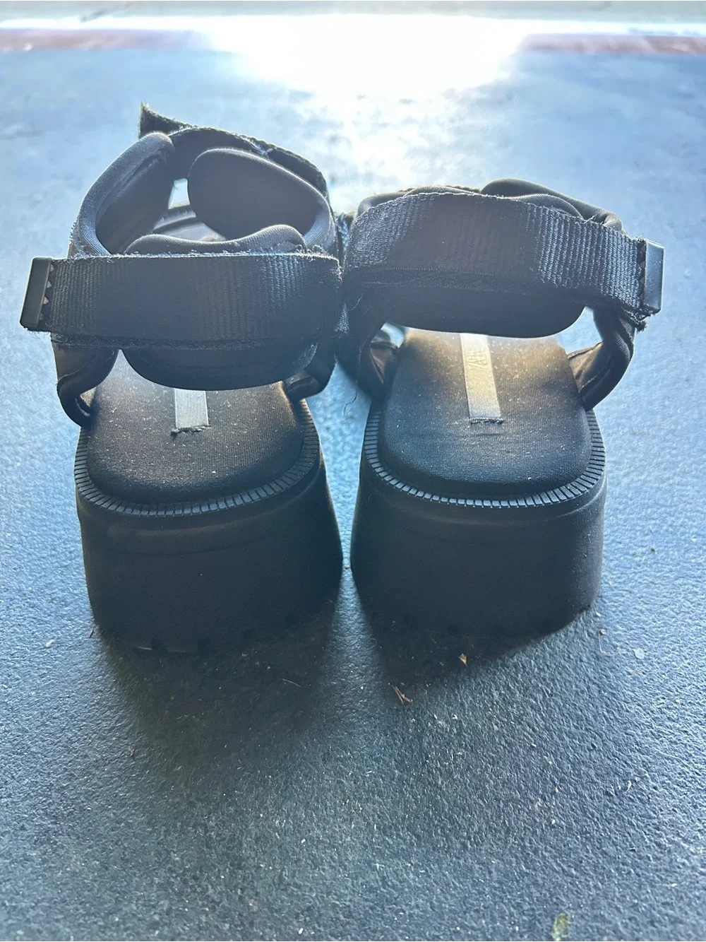 Zara Black Platform Sandals - Picture 3 of 4